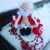 Куклы и игрушки handmade. Livemaster - original item Santa Claus with a light ) - crochet toy Santa Claus. Handmade.