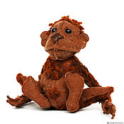 Куклы и игрушки handmade. Livemaster - original item Stuffed animal, Monkey, feta toy, orangutan, orangutan.. Handmade.