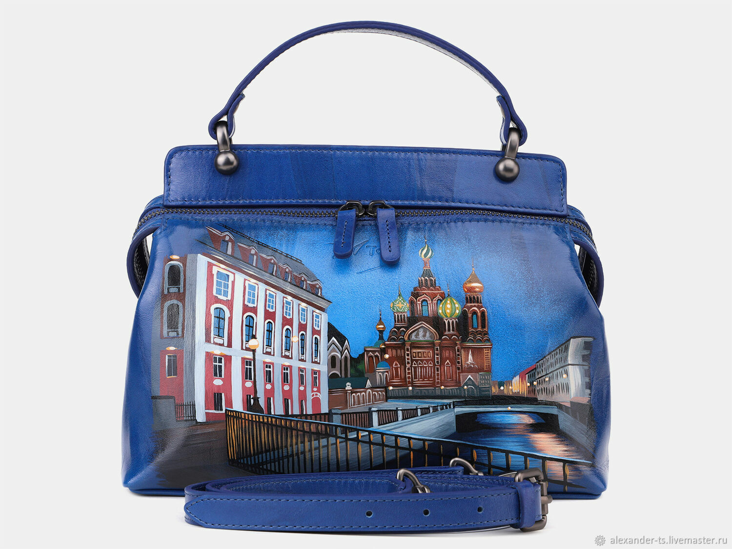Сумка с ручной росписью W42 Electric Питер на воде, Классическая сумка, Москва,  Фото №1