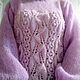 Вязанный женский ажурный свитер. Свитеры. Лана. Интернет-магазин Ярмарка Мастеров.  Фото №2