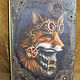 Diary A4 men's Steampunk foxes. Diaries. Workshop handmade gifts Eleniele. Online shopping on My Livemaster.  Фото №2
