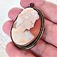 Vintage cameo pendant brooch on the shell Europe. Vintage brooches. Lesica. My Livemaster. Фото №5