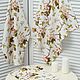 Order Tablecloth, towels and apron 'Apple blossom'. Knitted cozy. Livemaster. . Tablecloths Фото №3