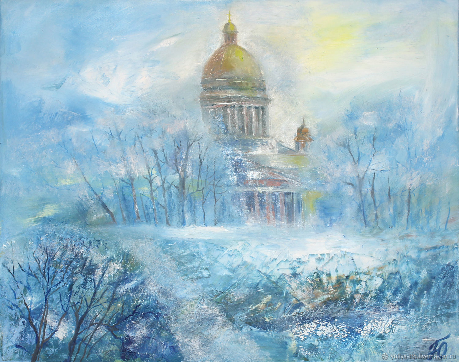 Исаакиевский собор зимой картина