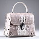 Women's bag made of genuine Siamese crocodile leather IMA0607WE1, Classic Bag, Moscow,  Фото №1