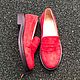 Loafers View red suede black smooth sole. Loafers. Hitarov (Hitarov). My Livemaster. Фото №6