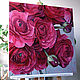 Painting 'Purple ranunculuses' oil on canvas 60h60cm. Pictures. vestnikova. Online shopping on My Livemaster.  Фото №2