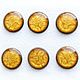 Set of 4 buttons handmade yellow color, Buttons, Subotica,  Фото №1