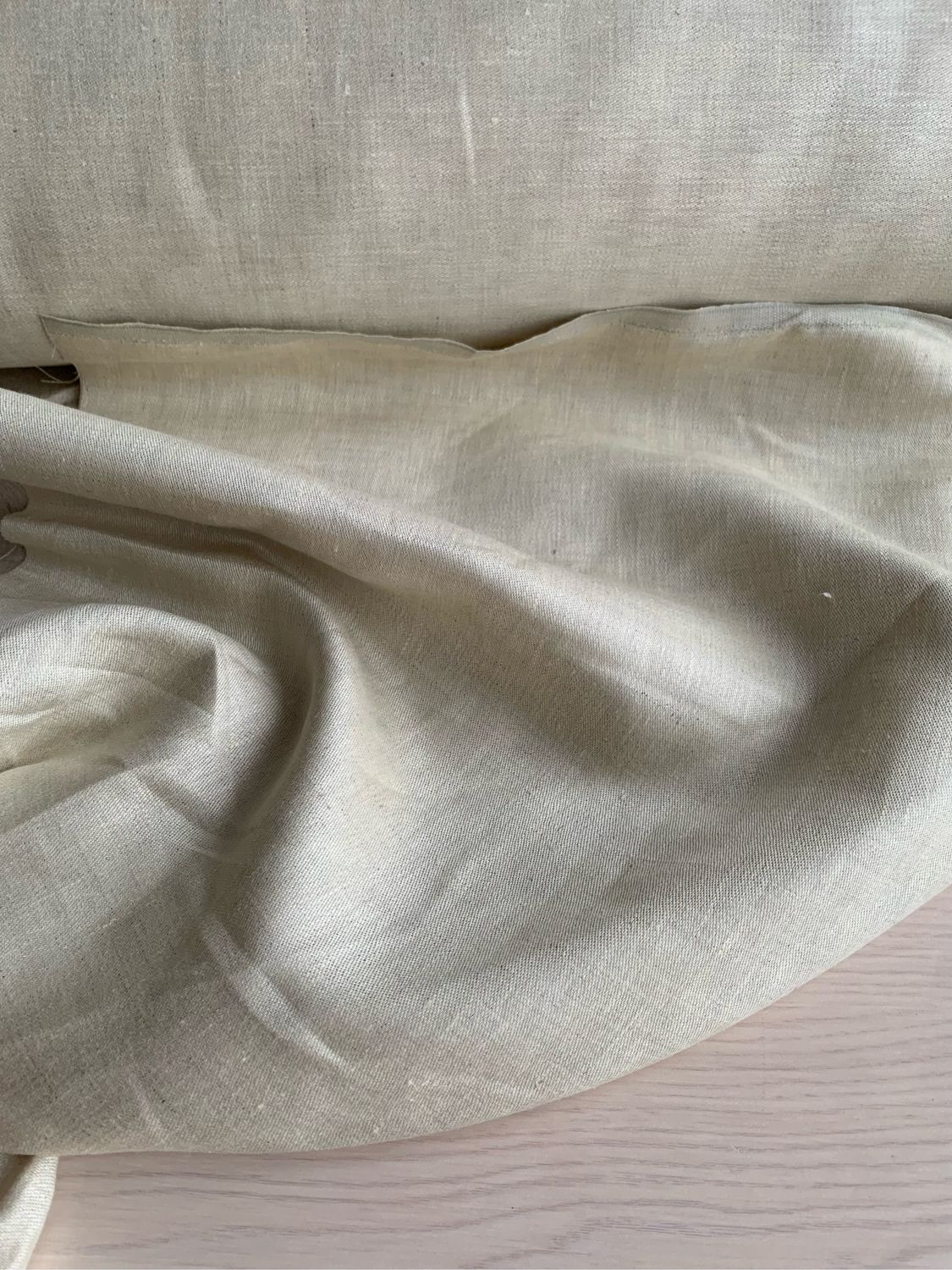 Лён-жаккард 100% «Слоновая кость» купить в интернет-магазине Ярмарка ...