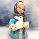 Ватная игрушка: Девочка с кроликом", Куклы и пупсы, Краснодар,  Фото №1