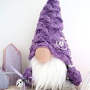Куклы и игрушки handmade. Livemaster - original item Purple Dwarf interior toy, dwarf housewarming gift. Handmade.