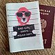 Кожаная обложка на паспорт "Bad girl.Плохая девочка", Обложка на паспорт, Ялта,  Фото №1