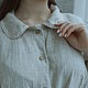 Платье женское льняное Платье-рубашка из натурального льна. Платья. Одежда изо льна ELENLINE. Ярмарка Мастеров.  Фото №6