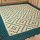Order Large rectangular carpet - palace knitted from a Lozenge cord. knitted handmade rugs (kovrik-makrame). Livemaster. . Carpets Фото №3