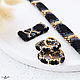 Order Congo earrings and a Snake-style ring made of Japanese beads. Leyla_soul. Livemaster. . Jewelry Sets Фото №3