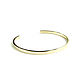 Bracelet thin 'Minimalism' bracelet without stones, strip, Hard bracelet, Moscow,  Фото №1