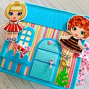 Кукольный домик  #114#Домик книжка для двух кукол