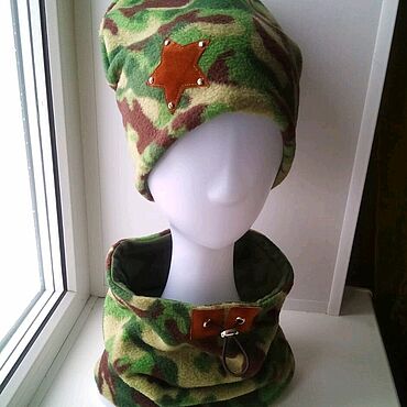 Одежда детская ручной работы. Ярмарка Мастеров - ручная работа Шапка и снуд. Handmade.