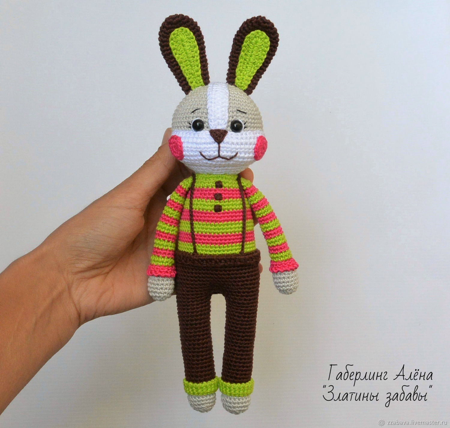 Зайчонок Рами - игрушка, связанная крючком в интернет-магазине Ярмарка ...