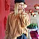 Jerseys: Women's knitted sweater with camel braids made of wool to order. Sweaters. Medel_clothes - женский вязаный свитер кардиган оверсайз. My Livemaster. Фото №5