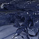  3,0 м Сетка с  вышивкой мотивы ар-деко синяя. Ткани. Ткани от  МОДНЫХ ВМЕСТЕ. Ярмарка Мастеров.  Фото №4