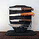 Stand for folding knives made of stained oak, Knives, Vsevolozhsk,  Фото №1