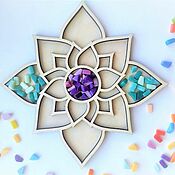 Материалы для творчества handmade. Livemaster - original item The shape for the Mandala Lily mosaic. Handmade.