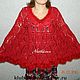 Poncho knitted 'Pineapples'. Ponchos. knitting for you. Online shopping on My Livemaster.  Фото №2
