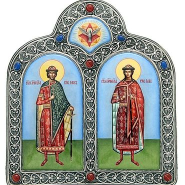 Вышивка бисером Икона Князь Борис Святой Благоверный