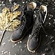 Women's shoes Time 'dark gray nubuck beige tread sole'. Boots. Hitarov (Hitarov). Online shopping on My Livemaster.  Фото №2