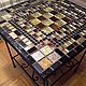 Wrought iron table with mosaic 'Ramses'. Tables. Marjana. My Livemaster. Фото №6