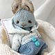 Тедди зверята: милый зайчик тедди миниатюрный teddy bunny. Тедди Зверята. LuckyBearsShop. Ярмарка Мастеров.  Фото №10