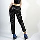 pants: Genuine leather trousers with an elastic band. Pants. Lollypie - Modiste Cat. My Livemaster. Фото №4