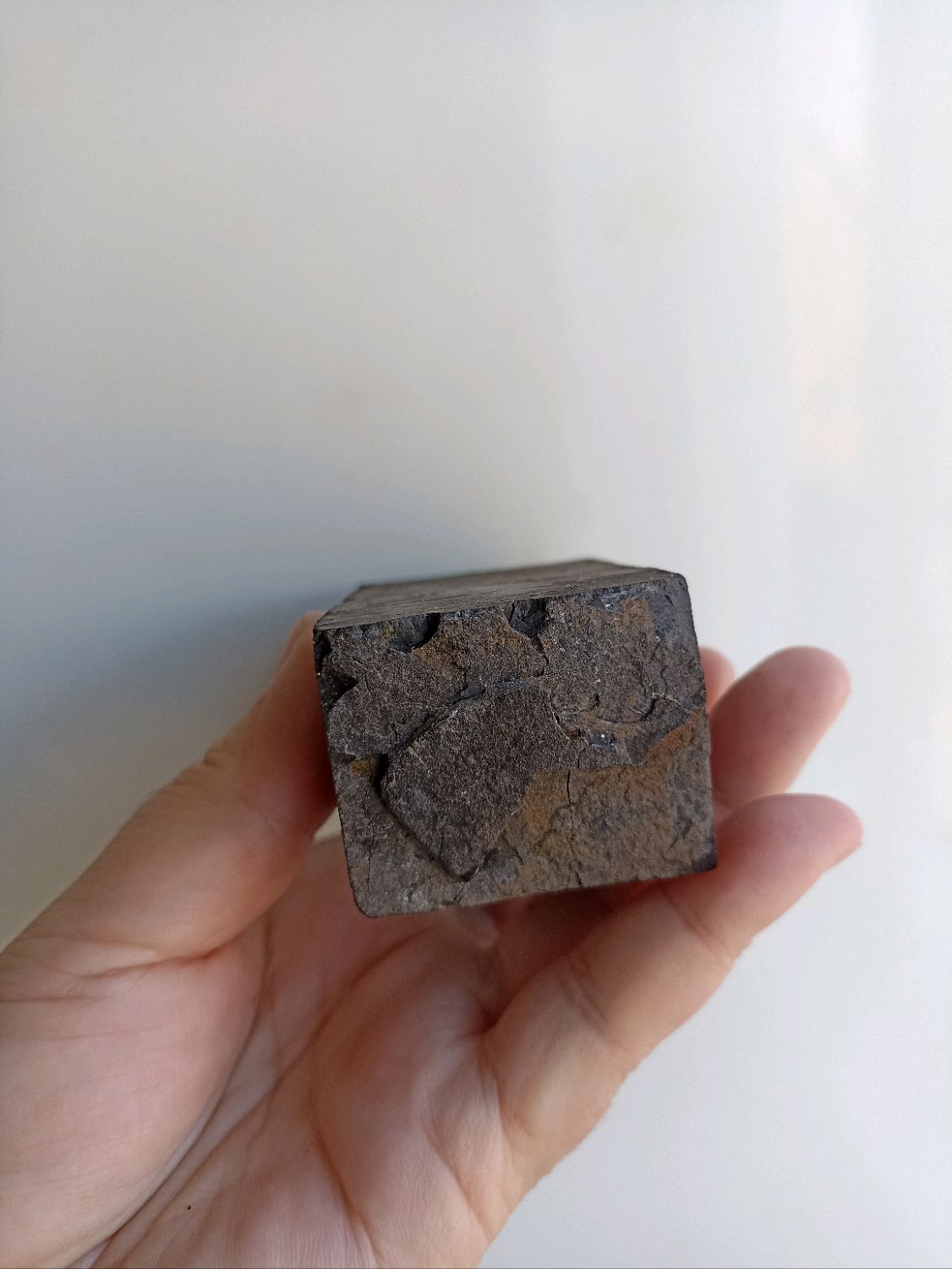 •ПУТЕВОДИТЕЛЬ• образец чёрного необработанного гагата, вес 134 гр в ...