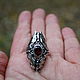 Silver Butterfly ring with garnet. Rings. kot-bayun. My Livemaster. Фото №5