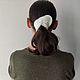 Order Scrunch elastic band-knitted elastic band for hair ' white'. Orlova A. Livemaster. . Scrunchy Фото №3