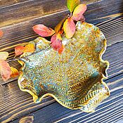 Посуда handmade. Livemaster - original item Ceramic Dish-Fern Leaf.. Handmade.
