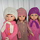 Пальто для куклы Паола Рейна+шапка и шарф. Одежда для кукол. Всего по-маленьку. Ярмарка Мастеров.  Фото №5