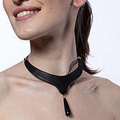 Украшения handmade. Livemaster - original item Leather choker around the neck for women. Handmade.