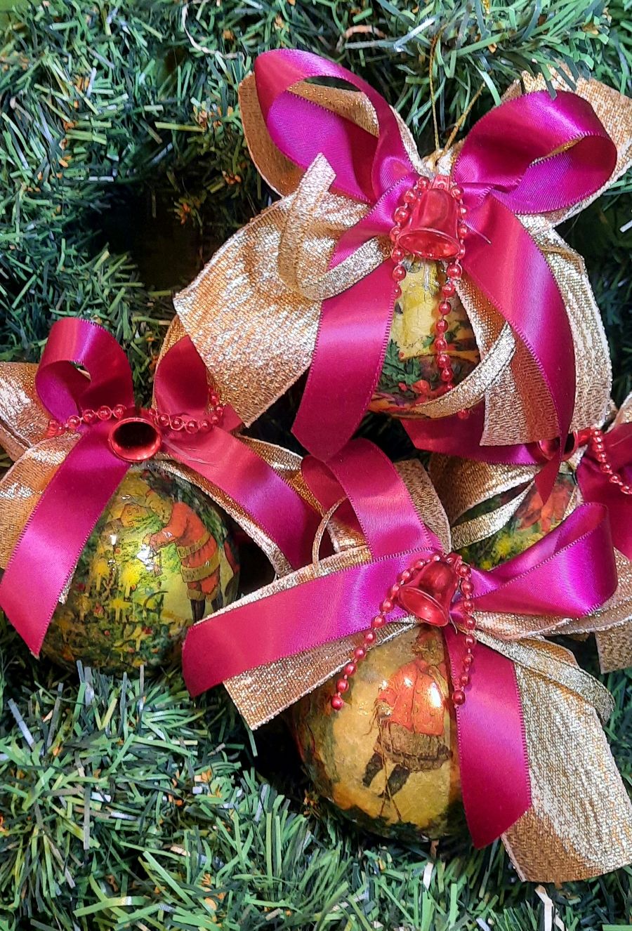 Набор елочных игрушек купить в интернет-магазине Ярмарка Мастеров по ...