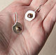 Earrings small 'Seragaki' silver, garnet, copper. Earrings. Ekart Ekaterina Dmitrieva. My Livemaster. Фото №5