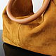 Order  Mustard-colored suede bag. Olga'SLuxuryCreation. Livemaster. . Crossbody bag Фото №3