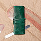 Pencil case made of leather ' Emerald ', Canisters, Penza,  Фото №1
