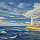 Painting 'Landscape with lighthouse' 60h80 cm, Pictures, Rostov-on-Don,  Фото №1