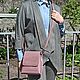 Order  Handbag women's leather lilac Rose. Natalia Kalinovskaya. Livemaster. . Crossbody bag Фото №3