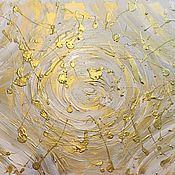 Картины и панно handmade. Livemaster - original item Gold abstract interior painting 