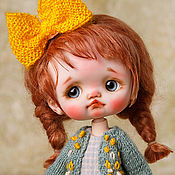 Авторская миниатюрная кукла 9см, для кукольного домика