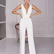 Одежда handmade. Livemaster - original item Jumpsuit with a cutout in the front. Handmade.