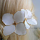 White hydrangea studs. Hairpin. PandaStudio (glossyfleur). Online shopping on My Livemaster.  Фото №2