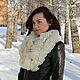 Boa scarf from kid mohair 'Blizzard'. Scarves. Lena Aseeva Knit and Felt. My Livemaster. Фото №6